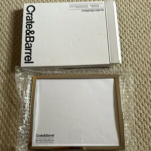 Crate & Barrel 8x10 silver frame